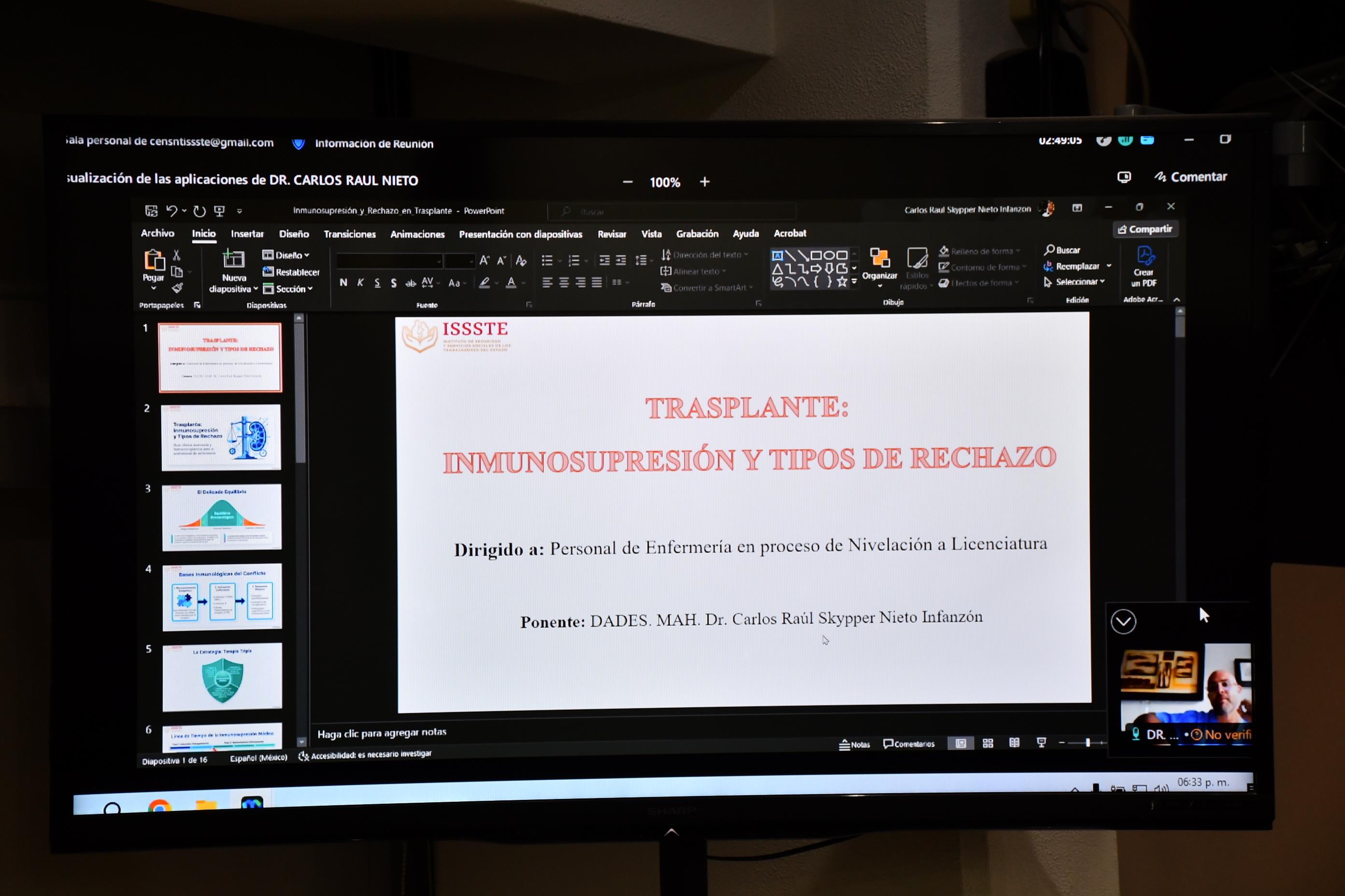 Programa de Nivelación de la Licenciatura en Enfermería, viernes 17 julio 